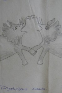 Elephant Drawing, Kibale, Uganda Elephant Drawing, Kibale, Uganda
