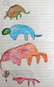 Funky Animal Drawing, Kibale, Uganda Funky Animal Drawing, Kibale, Uganda