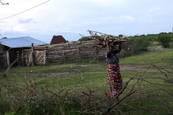 Carrying wood